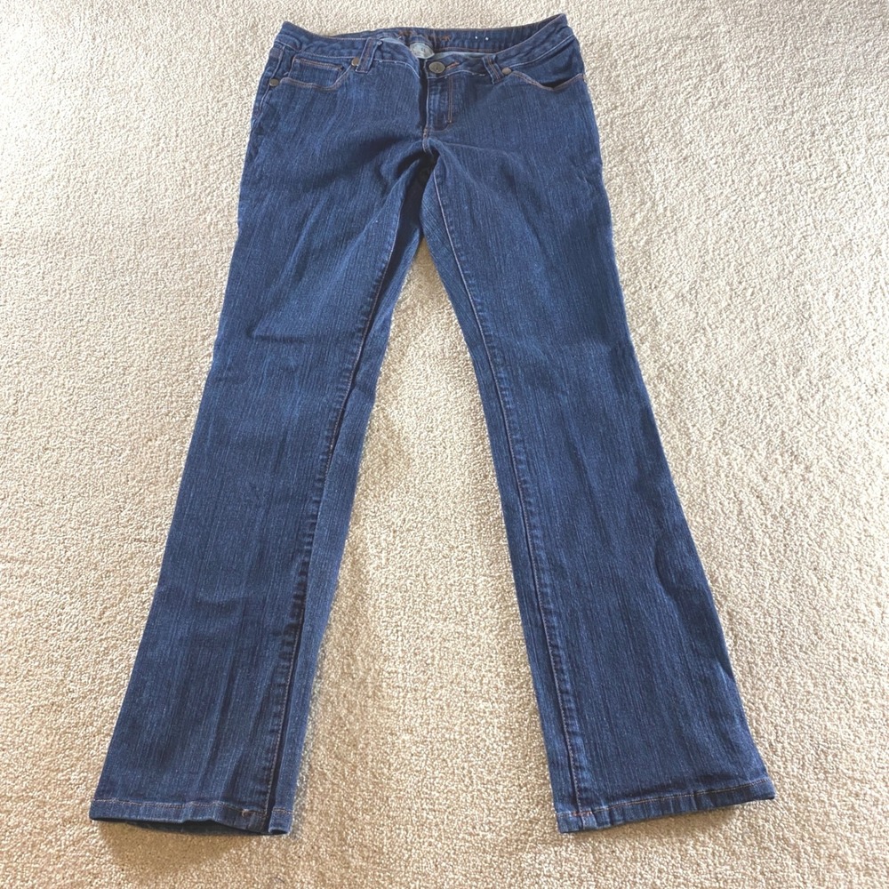 Decree‎ Jeans Womens Size 11 Blue Excellent Dark Wash Stretch Mid Rise Straight